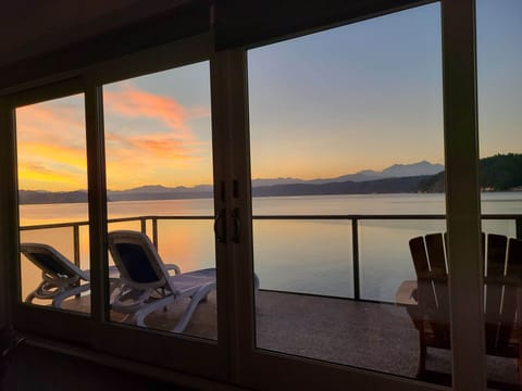 Hood Canal Resort Luxury Lookout Balcony Sunset