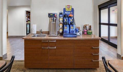 Recharge with complimentary coffee and tea anytime you like.