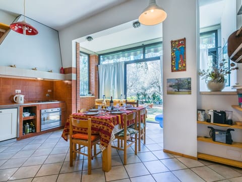 Apartment, Interior Design, Home, Door, Houseplant, Wood Stain, Chair, Kitchen, Tile, Countertop