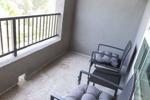 
Enjoy stunning views of the iconic city from your own private balcony