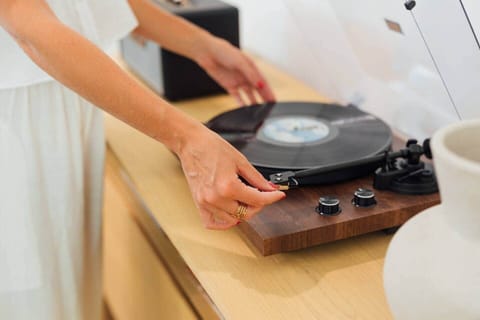 Turn back the clock with some tunes on the turntable.