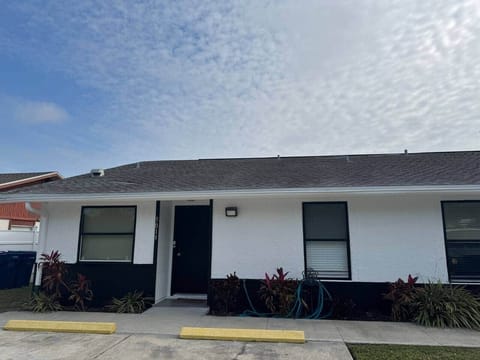 Private entrance that’s clean, bright, and welcoming from the moment you arrive.