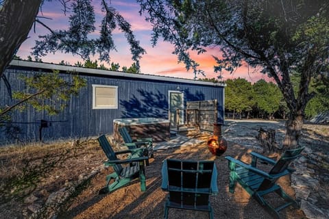 Amazing Backyard Patio with Hot tub, Chiminea & Seating