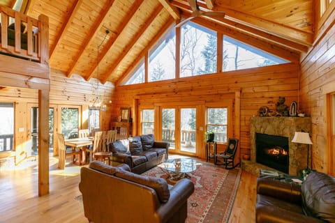 Living room with gas fireplace