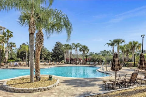 Whether swimming or sunbathing, this pool area is made for relaxation.