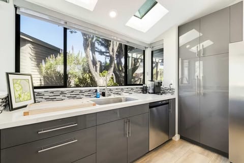 A bright, well-organized kitchen ready for your stay.