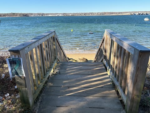 steps to lagoon pond 500' down the road...winter view