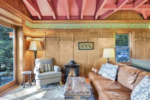 Cozy fireplace heating