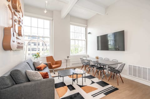 Enjoy unforgettable meals & movie nights together in the living area​