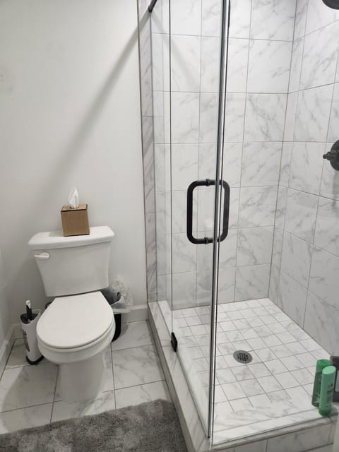 Spacious private bath with walk-in shower