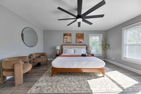 King Bed in the Large Primary Bedroom.
