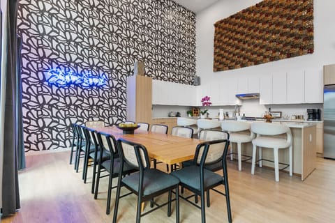 Open dining area that blends comfort and style — perfect for family dinners.