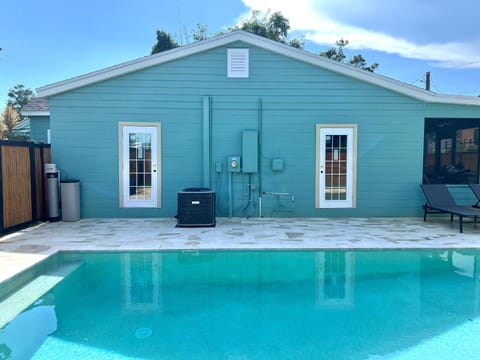 Private swimming pool outside of your bedroom door