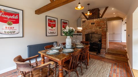 Dining Room with adjacent Kitchen