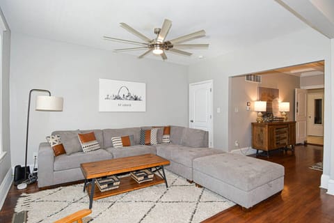 Large sectional sofa offering ample seating for families and groups