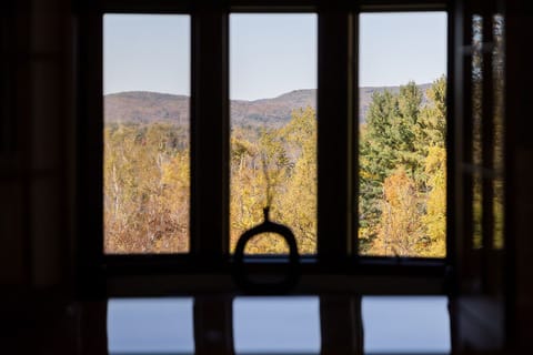 Expansive mountain views from the living room