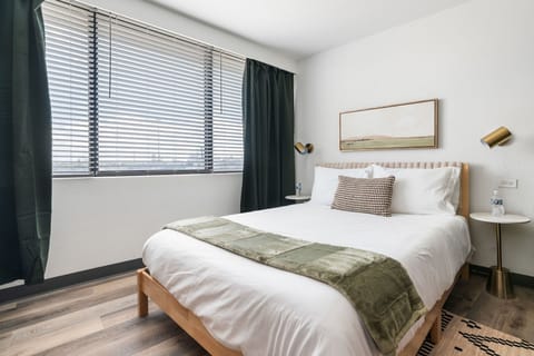 End your day with the comfort of a memory foam mattress.