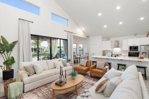 Kitchen open to the living room