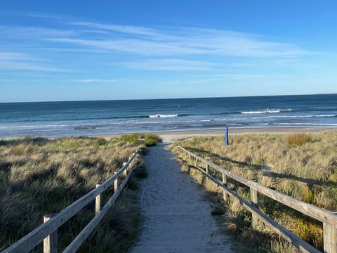 200 metres from surf beach.
