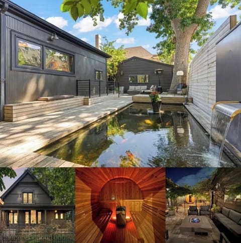 Magical Victorian w/ koi pond, barrel sauna & fire pit. 