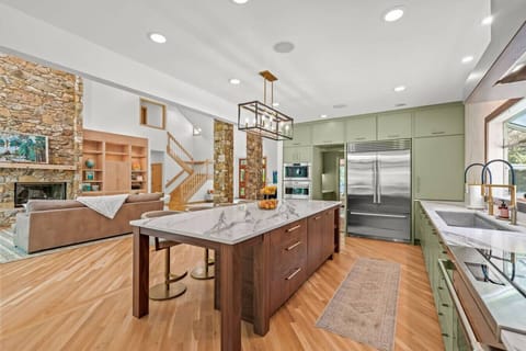 Spacious and updated kitchen with all new appliances and plenty of seating.