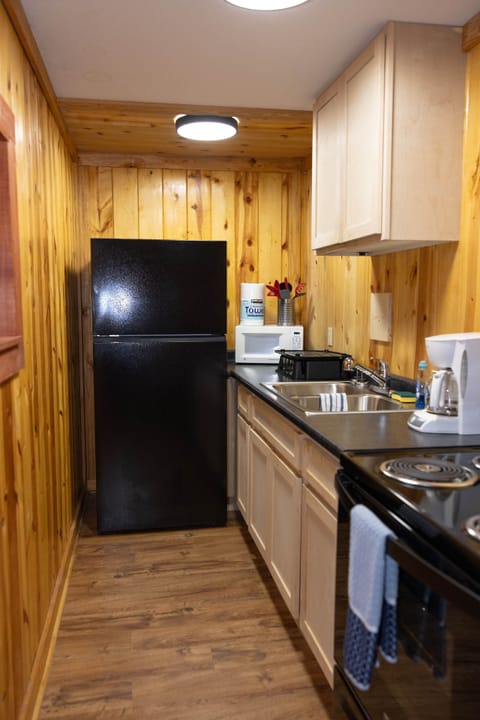 Full kitchen located on lower level