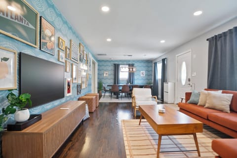 Open concept living room & dining