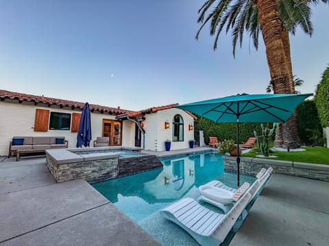 The pool lounge deck