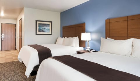 Sink into plush beds for a restful night’s sleep.