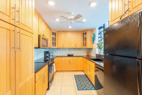 Fully equipped kitchen has everything you need for your stay.