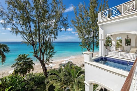 Private plunge pool with sea views