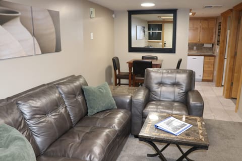 Living room and dining room