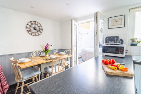 Ground floor: The kitchen and dining area