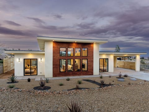 Front view of the home