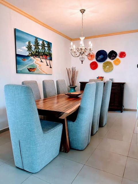 Dining room seats 8 or eat on the veranda