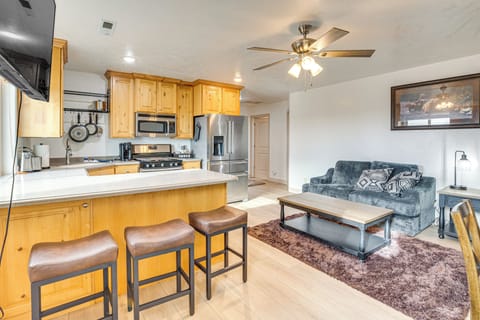 Vernal Vacation Rental | 3BR | 1.5BA | 1,250 Sq Ft | Stairs to Enter
