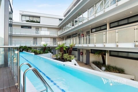 Outdoor swimming pool to refresh your day