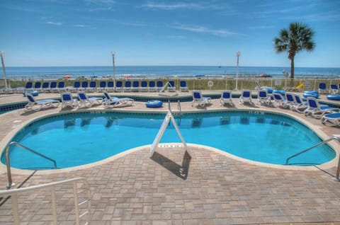 The oceanfront pool is so inviting.