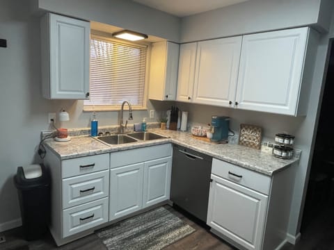 Full kitchen with dishwasher