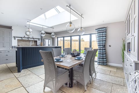 kitchen and dining area