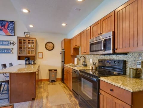 Kitchen with heated floors