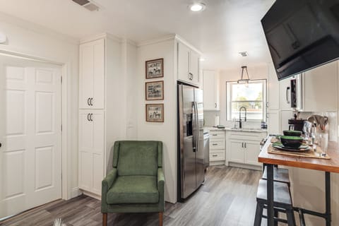 Kitchen & Dining Area | Central A/C & Heating