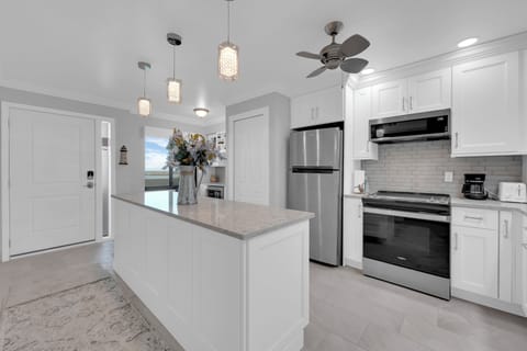 Bright kitchen at your monthly vacation rental