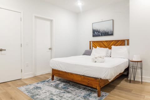 Thoughtful touches create a welcoming bedroom environment.


