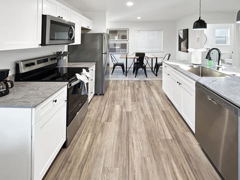 Fully-equipped modern kitchen