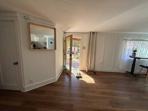 Sun-filled doorway sets the tone for your Colorado stay.