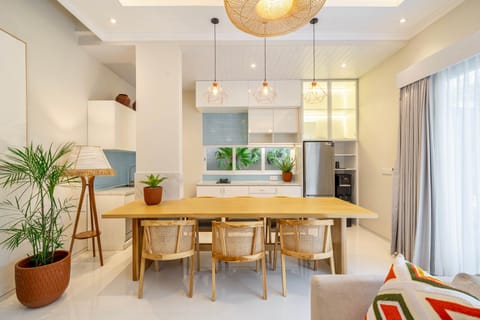 Luxury Bali Modern 2Br Villa Canggu Kitchen View Tropical Vibe Day Time