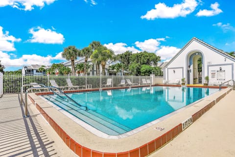 Sparkling heated pool
