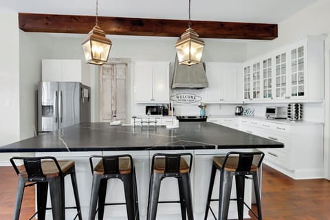 Luxury kitchen with custom finishes