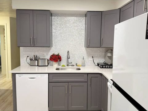 Quality appliances and cookware at your disposal.